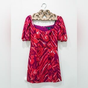 French Connection Vibrant Pink and Purple Mini Dress